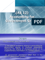 AS - 12 - Accounting For Government Grants