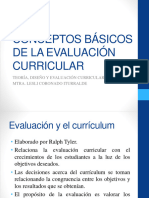 Conceptos Básicos Evaluación Del Curriculum