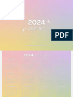 2024 Calendar (Colorful) by SEPaster (Edited)