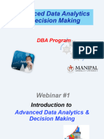 1) Introduction To Data Analysis For Managers