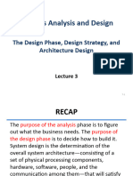 System Analysis & Design - Lecture 3