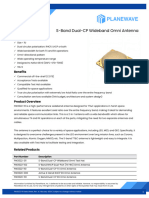 Datasheet Planewave Inc pw2022 111 S Band Dual CP Wideband Omni Antenna Wfbrar