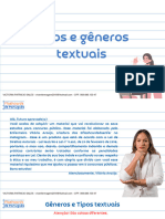 Tipos e Gêneros Textuais