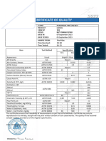 Certificate of Quality: 09 September 2023 09 September 2023