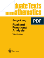 Real and Functional Analysis - Serge Lang