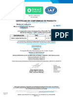 Ductería Imc Kubiec Certificado Conformidad