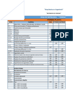 Hoja de Metrados Casa Multifamiliar 1