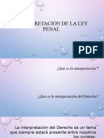 Interpretación de La Ley Penal