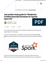 Just Another Study Guide For "Databricks Certified Associate Developer For Apache Spark 3.0" - by David Suarez - Medium