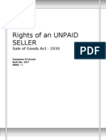 Rights of An Unpaid Seller