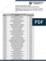 Lista Oficial de Inscritos - Geral Concurso Público Nº 01/2024 - PREFEITURA MUNICIPAL DE MARTINÓPOLIS