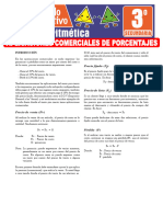 Aplicaciones Comerciales de Porcentajes para Tercer Grado de Secundaria