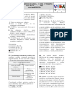 LISTA DE EXERCÍCIO DE QUÍMICA - SUBSTÂNCIAS INORGÂNICAS - Cópia