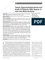 Hofmaenner - Association Between Hypocholesterolemia and Mortality in Critically Ill Patients With Sepsis - A Systematic Review and Meta-Analysis