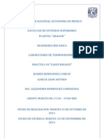 Reporte de La Practica #8 "Gases Ideales"