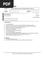 Predicted Paper 2 and 4 Version 2 and Solutions