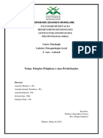 Tema: Funções Psíquicas e Suas Perturbações: Universidade Eduardo Mondlane