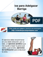 Ejercicios para Adelgazar Barriga