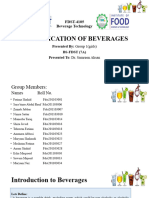 Classification of Beverages