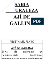 CUADERNO DE CAMPO - PLATO SALUDABLE - AJÍ DE GALLINA - para Imprimir