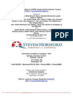 Evening Reception For Steven Horsford