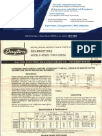 Grainger Dayton Electric 4Z062A Manual 2018425101352