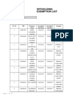 WHT 2014-Exemption List