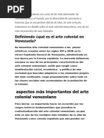 El Arte Colonial