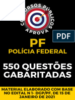 550 Questes Gabaritadas - PF - 2023 - Oficial