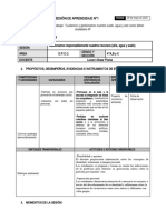 Sesión de Aprendizaje 29 de Mayo DPCC - 3ro