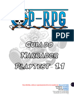 Guia Do Narrador 1.1 - Playtest