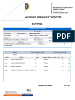 Certificado de Notas