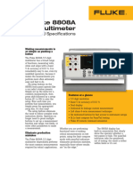 Fluke 8808A Digital Multimeter: Extended Specifications