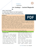 Upamana Pramana (Analogy) - Ancient Diagnostic: Tool of Ayurveda