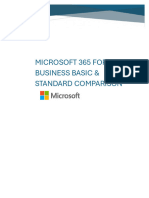 M365 Business Basic Vs Standard Comparison