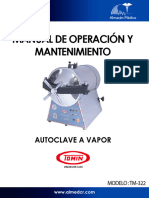 Autoclave A Vapor - Modelo Tm-322