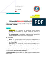 Actitudes Del Demandado Frente A La Demanda.