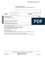 Combined Science Paper 6 Variant 2 Nov. 2018 CAIE