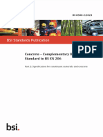 BS 8500-2-2023 Concrete Complementary British Standard To BS en 206 Part 2 Specification For Constituent Materials and Concrete.