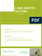 Biotic and Abiotic Factors