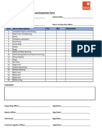 Refurbishment Job Completion and Inspection Form - Henry