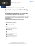 Brain Health Consequences of Digital Technology Use