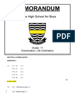 MEMO GR 11 June Mid-Year Exam 2023