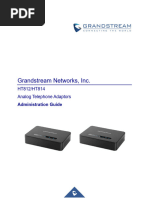 Grandstream HT812 Administration Guide