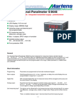 Standard-Signal-Panelmeter S 9648: Elektronik