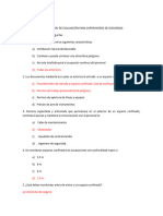 Examen Cuestionario de Evaluacion para Supervisores de Seguridad