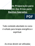 Apostila de Preparação para Utilização Das Ervas para Banhos Sagrados