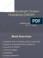 Dense Wavelength Division Multiplexing: (DWDM)