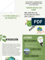 Folleto Díptico Taller de Reciclaje de Residuos Ecología Orgánico Verde