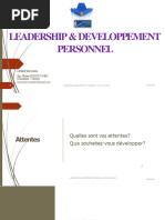 Leadership Et Developpement Personnel